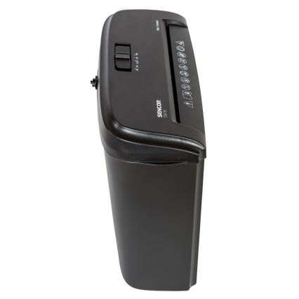 Sencor - Шредер за хартия A4 обем 7л 230V черен