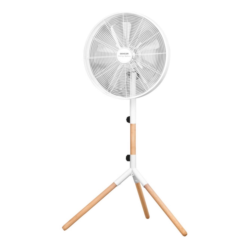 Sencor - Стоящ вентилатор 50W/230V бял/бук