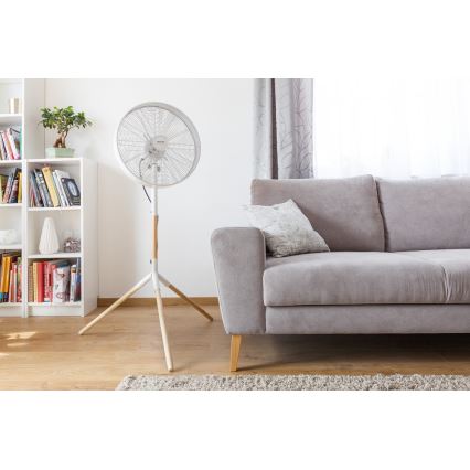 Sencor - Стоящ вентилатор 50W/230V бял/бук