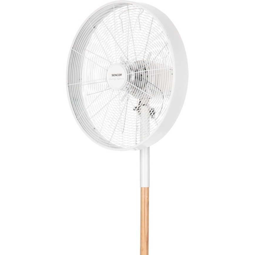 Sencor - Стоящ вентилатор 50W/230V бял/бук
