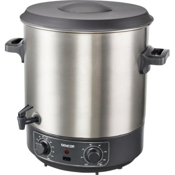 Sencor - Тенджера за консервиране 27 л 1800W/230V неръждаема стомана/сива