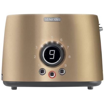 Sencor - Тостер с 2 отвора и претопляне 1000W/230V бежов