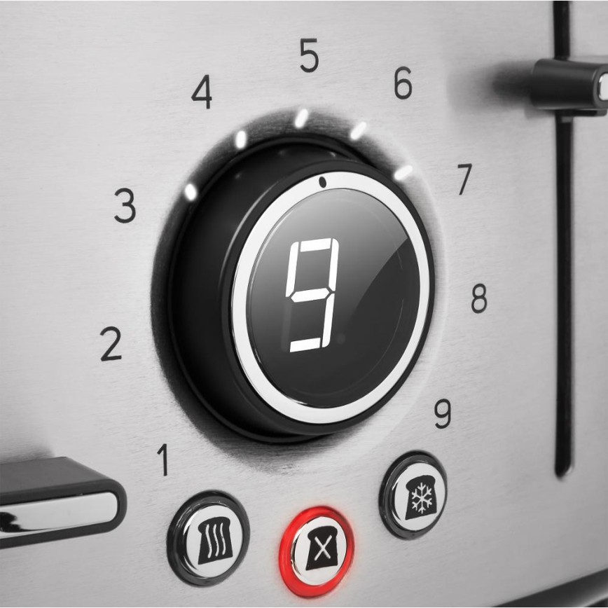 Sencor - Тостер с четири гнезда 1600W/230V матов хром