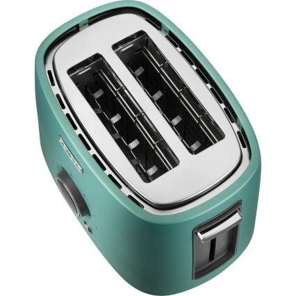 Sencor - Тостер с два отвора и решетка за подгряване 1000W/230V ментов цвят