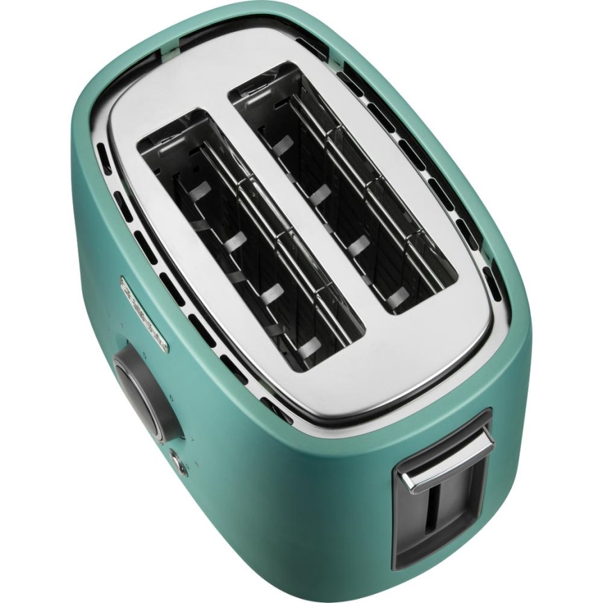 Sencor - Тостер с два отвора и решетка за подгряване 1000W/230V ментов цвят