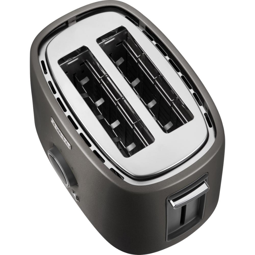Sencor - Тостер с два слота и подгряваща решетка 1000W/230V антрацит