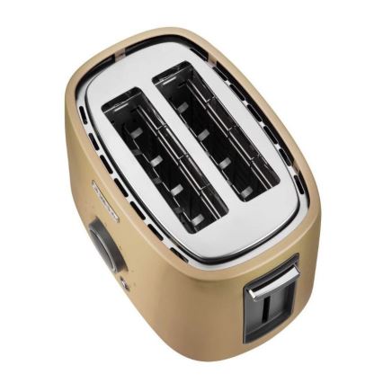 Sencor - Тостер с две гнезда и решетка за препичане 1000W/230V бежов