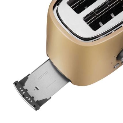 Sencor - Тостер с две гнезда и решетка за препичане 1000W/230V бежов