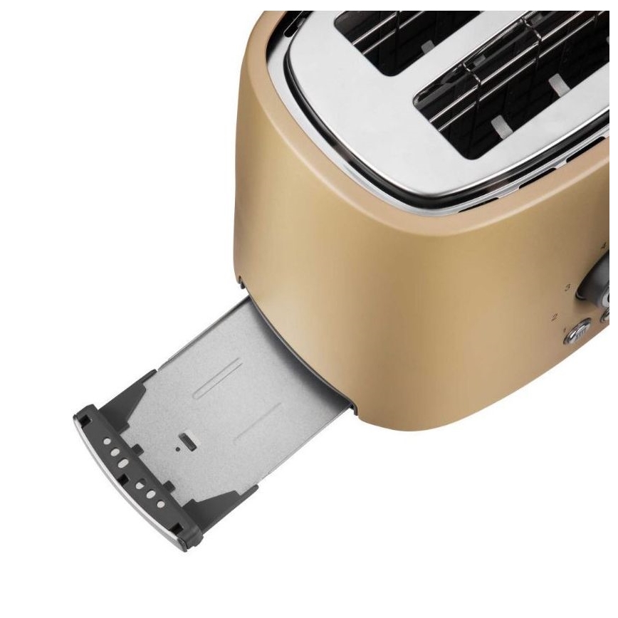 Sencor - Тостер с две гнезда и решетка за препичане 1000W/230V бежов