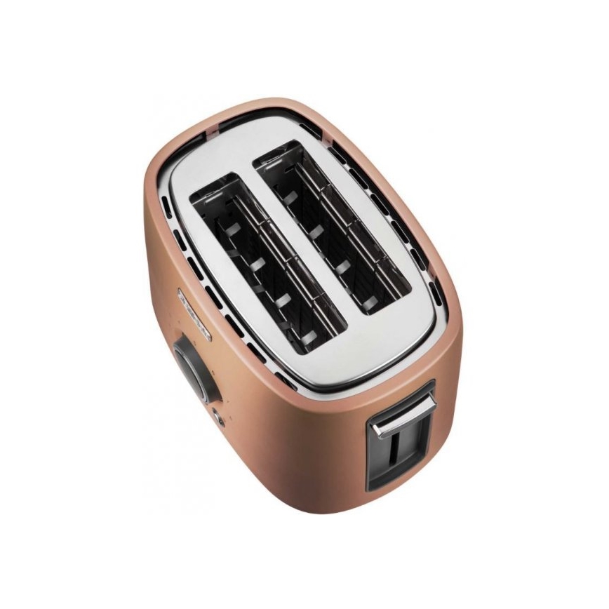 Sencor - Тостер за две филийки с поставка за загряване 1000W/230V меден