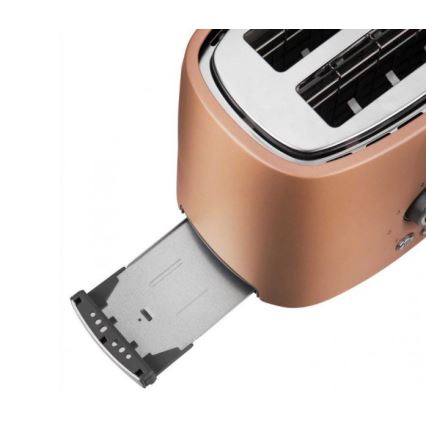 Sencor - Тостер за две филийки с поставка за загряване 1000W/230V меден