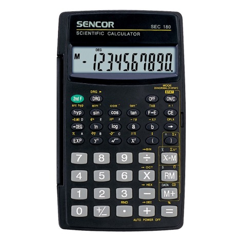 Sencor - Училищен калкулатор 1xLR1130 черен