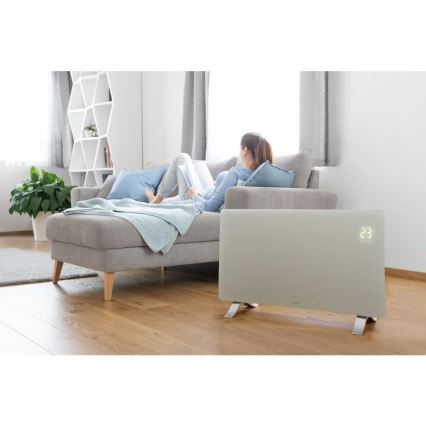 Sencor - Умен електрически нагревател/конвектор 1200/2400W/230V IP24 Wi-Fi бял