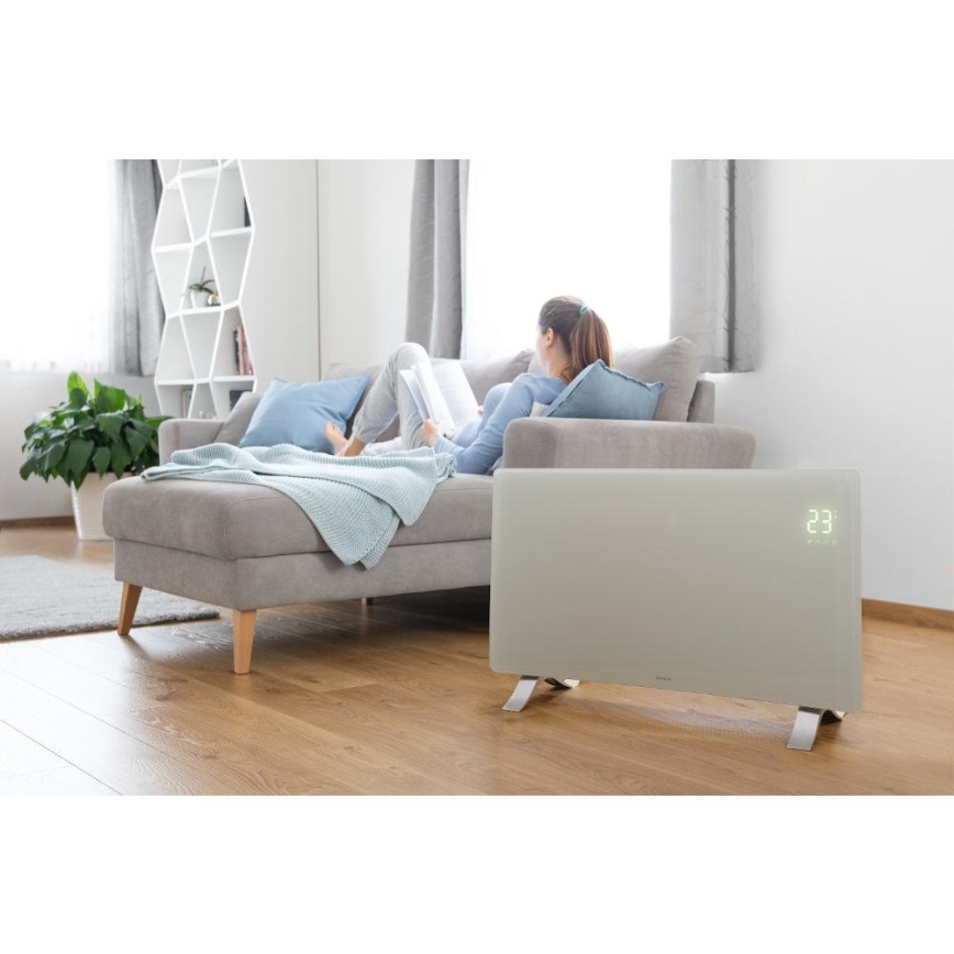 Sencor - Умен електрически нагревател/конвектор 1200/2400W/230V IP24 Wi-Fi бял