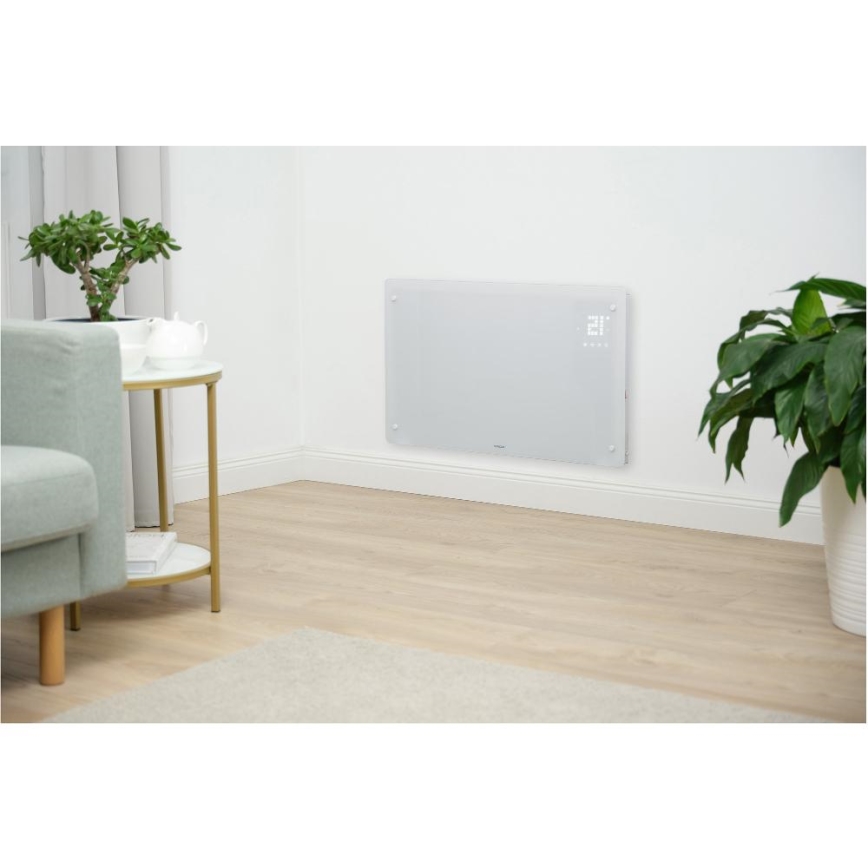 Sencor - Умен електрически конвектор/нагревател 2000W/230V IP24 Wi-Fi, бял + дистанционно управление