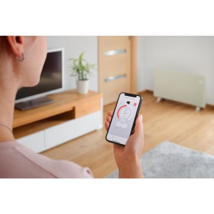 Sencor - Умен електрически нагревател/конвектор 1200/2400W/230V IP24 Wi-Fi бял