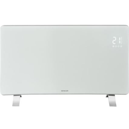 Sencor - Умен електрически нагревател/конвектор 1200/2400W/230V IP24 Wi-Fi бял