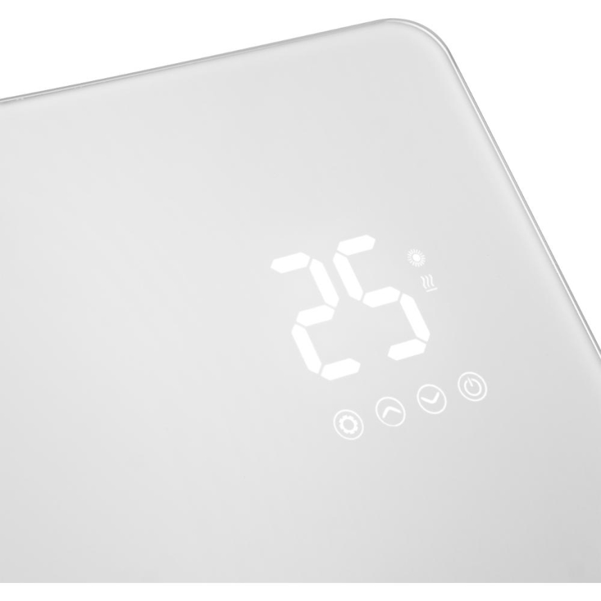 Sencor - Умен електрически нагревател/конвектор 1200/2400W/230V IP24 Wi-Fi бял