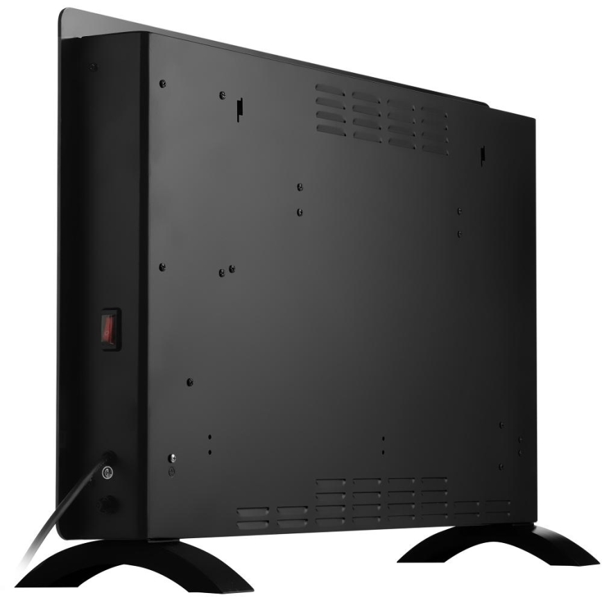 Sencor - Интелигентен директен електрически нагревател/конвектор 2000W/230V IP24 Wi-Fi черен + дистанционно управление