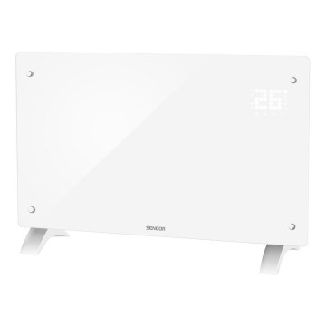 Sencor - Умен електрически конвектор/нагревател 2000W/230V IP24 Wi-Fi, бял + дистанционно управление