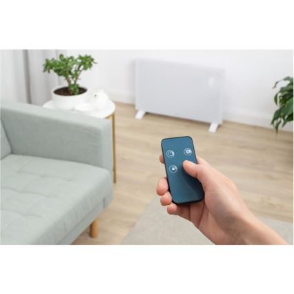 Sencor - Умен електрически конвектор/нагревател 2000W/230V IP24 Wi-Fi, бял + дистанционно управление