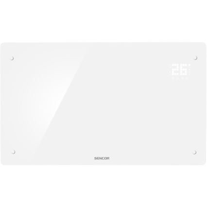 Sencor - Умен електрически конвектор/нагревател 2000W/230V IP24 Wi-Fi, бял + дистанционно управление