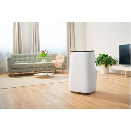 Sencor - Смарт мобилен климатик 4 в 1 с пълен комплект аксесоари 1700W/230V 12000 BTU Wi-Fi бял + дистанционно управление