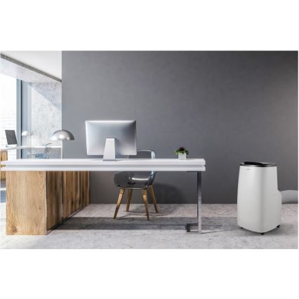 Sencor - Смарт мобилен климатик 4 в 1 с пълен комплект аксесоари 1700W/230V 12000 BTU Wi-Fi бял + дистанционно управление