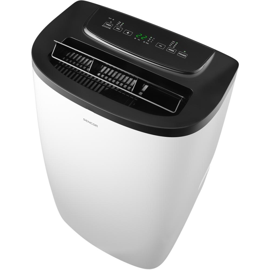 Sencor - Смарт мобилен климатик 4 в 1 с пълен комплект аксесоари 1700W/230V 12000 BTU Wi-Fi бял + дистанционно управление