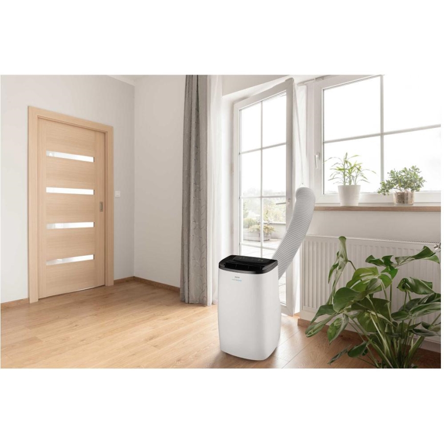 Sencor - Смарт преносим климатик 4 в 1 с пълен комплект аксесоари 1750W/230V 18000 BTU Wi-Fi бял + дистанционно управление
