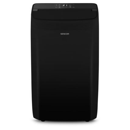 Sencor - Умен мобилен климатик 4 в 1 с пълен комплект аксесоари 900W/230V 9000 BTU Wi-Fi черен + дистанционно управление