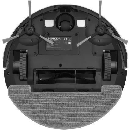 Sencor - Умен роботизиран прахосмукач с функция моп 2 в 1, 28W/2600 mAh, Wi-Fi, бял + дистанционно управление