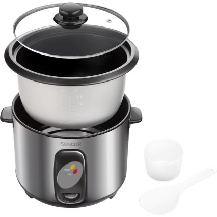 Sencor - Уред за ориз 500W/230V 1,5 л неръждаема стомана