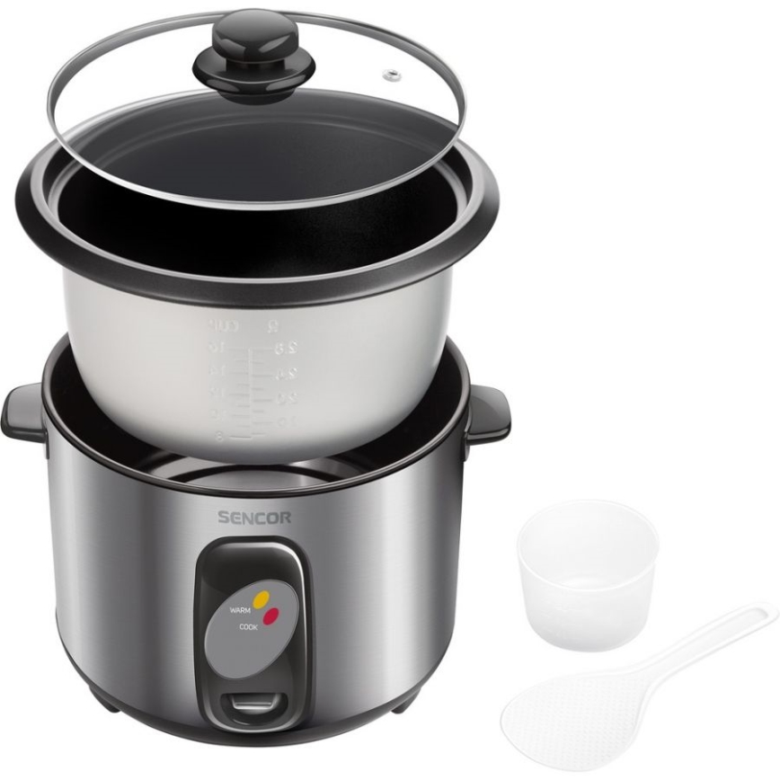 Sencor - Уред за ориз 500W/230V 1,5 л неръждаема стомана