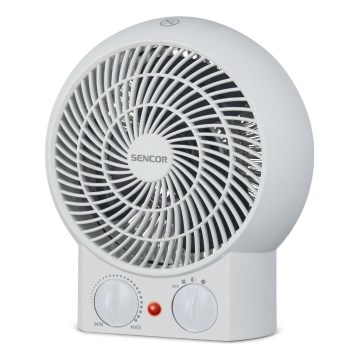 Sencor - Вентилатор с нагревателен елемент 1200/2000W/230V бял