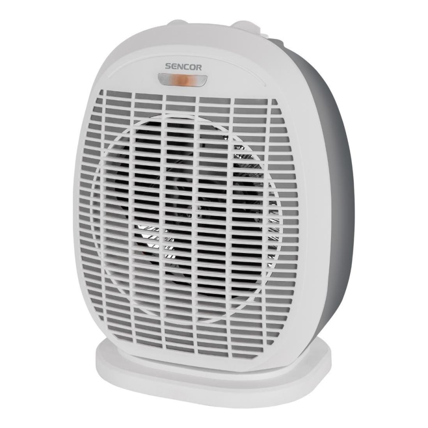 Sencor - Вентилатор с нагревателен елемент 1200/2000W/230V бял/сив