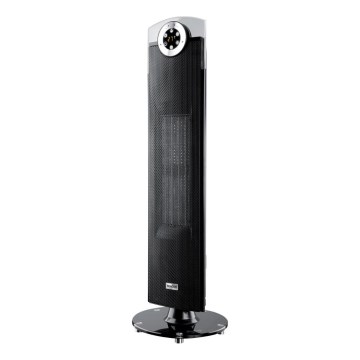 Sencor - Вентилатор с керамичен нагревател 1300/2500W/230V черен + дистанционно управление