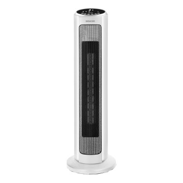 Sencor - Вентилатор с керамичен нагревател 2200W/230V Wi-Fi бял + дистанционно управление