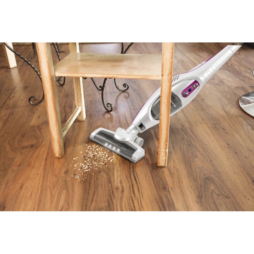 Sencor - Вертикална прахосмукачка с въртяща електрическа четка 2в1 110W/14,8V 2200 mAh бяла