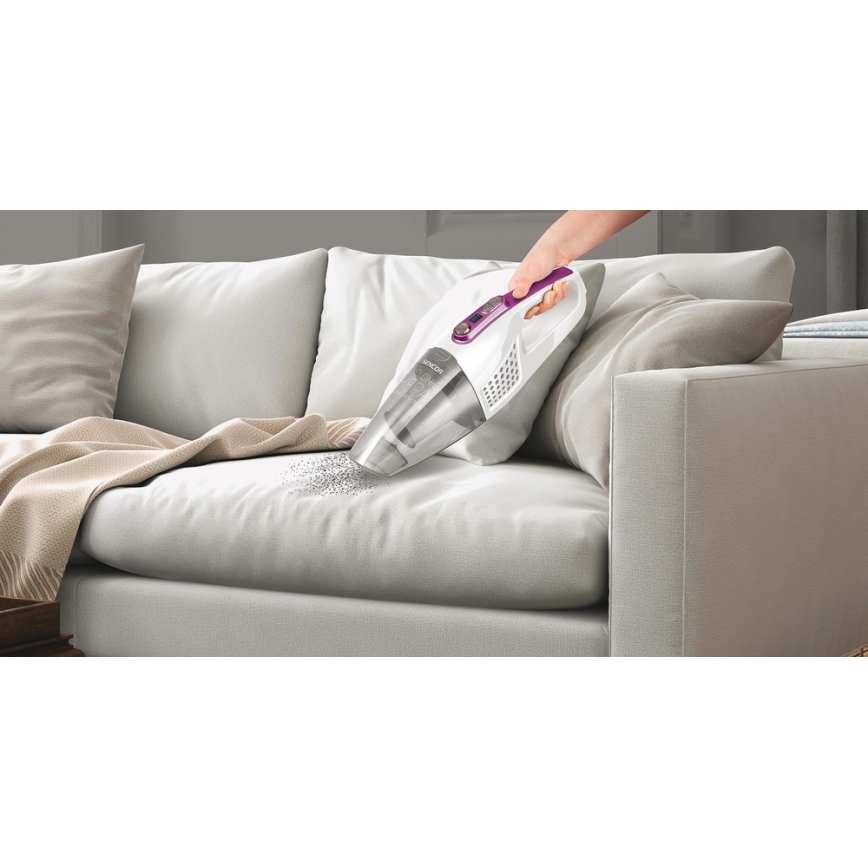 Sencor - Вертикална прахосмукачка с въртяща електрическа четка 2в1 110W/14,8V 2200 mAh бяла