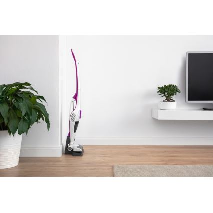 Sencor - Вертикална прахосмукачка с въртяща електрическа четка 2в1 110W/14,8V 2200 mAh бяла