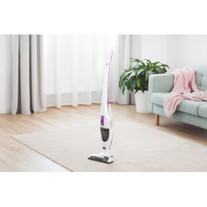 Sencor - Вертикална прахосмукачка с въртяща електрическа четка 2в1 110W/14,8V 2200 mAh бяла