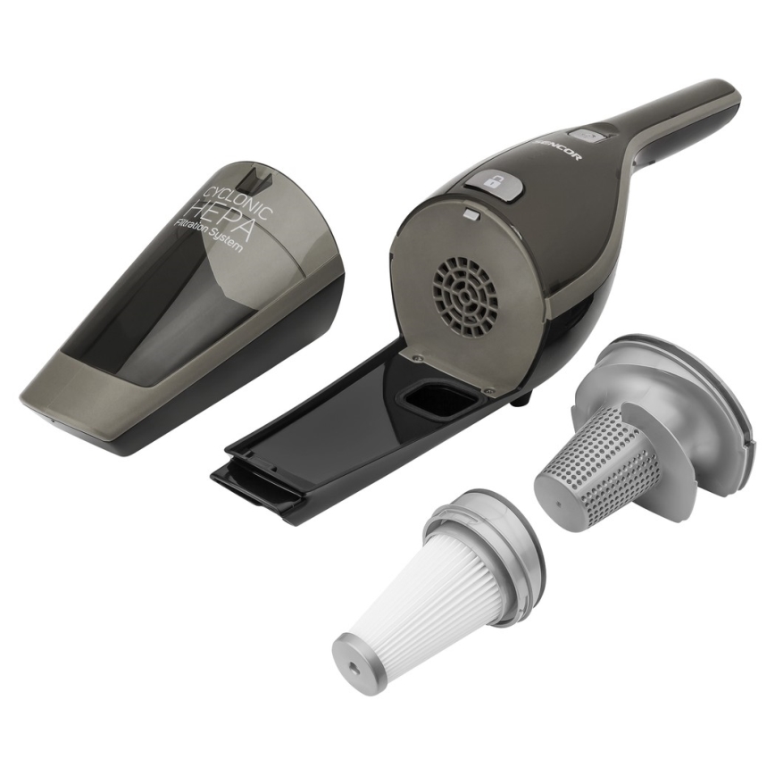 Sencor - Вертикална прахосмукачка с въртяща електрическа четка 2в1 110W/21,6V 2000 mAh сива