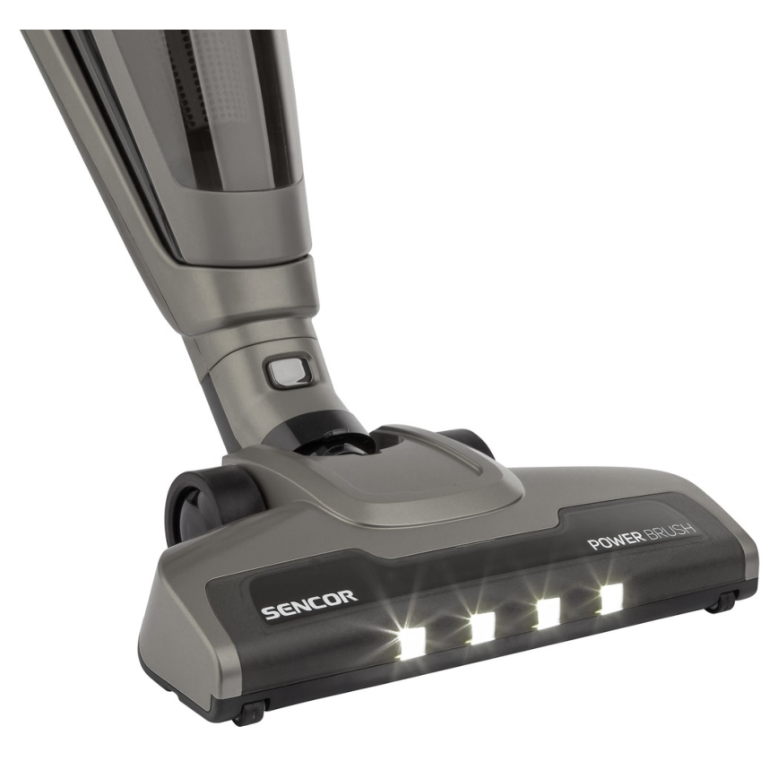 Sencor - Вертикална прахосмукачка с въртяща електрическа четка 2в1 110W/21,6V 2000 mAh сива