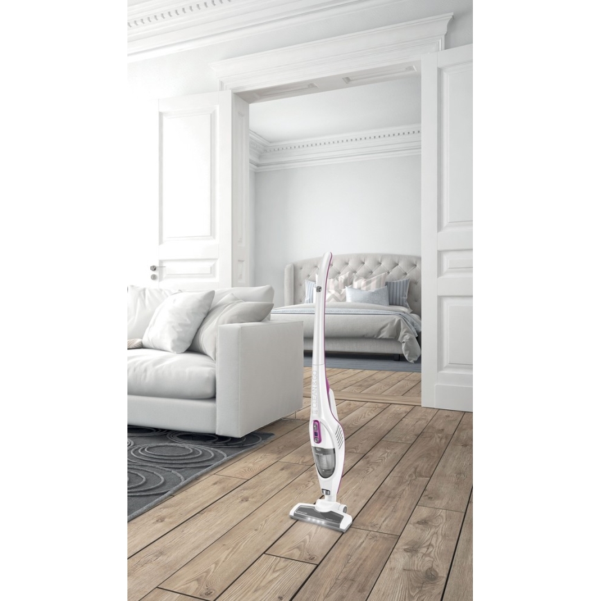Sencor - Вертикална прахосмукачка с въртяща електрическа четка 2в1 110W/14,8V 2200 mAh бяла