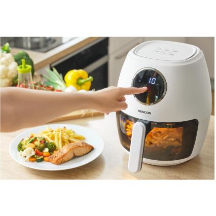 Sencor - Въздушна фритюрница 3,5 л 1300 W/230 V бяла