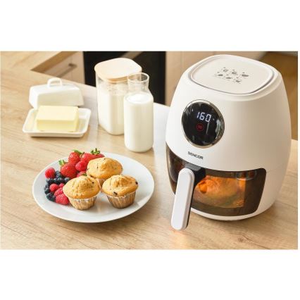 Sencor - Въздушна фритюрница 3,5 л 1300 W/230 V бяла