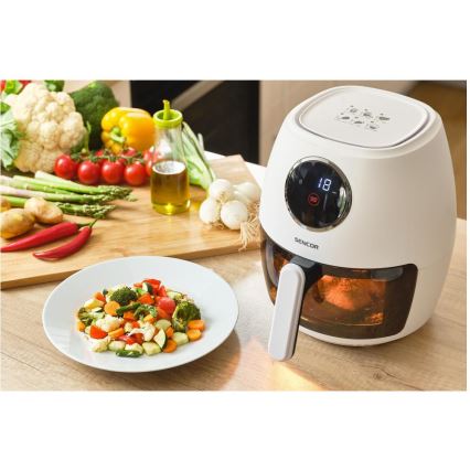 Sencor - Въздушна фритюрница 3,5 л 1300 W/230 V бяла