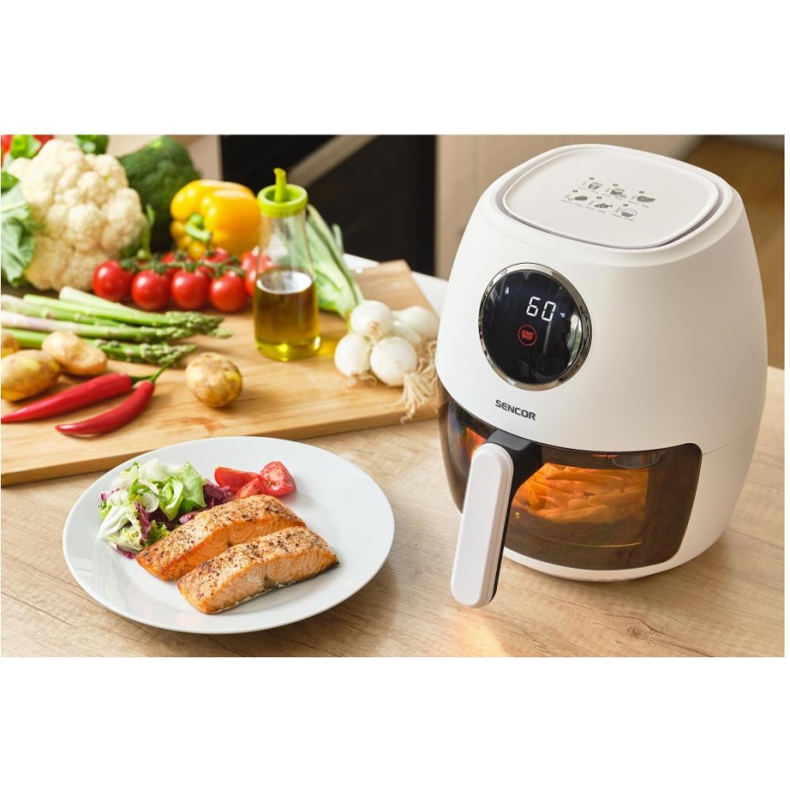 Sencor - Въздушна фритюрница 3,5 л 1300 W/230 V бяла