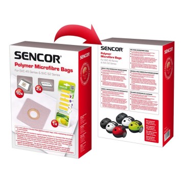 Sencor - К-кт 10бр. торбички + 5бр. ароматизатори + 2бр. микрофилтри за прахосмукачки